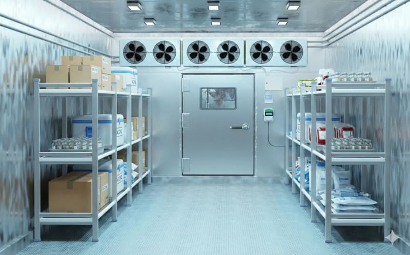 Cadena de frío farmacéutica certificada para medicamentos
