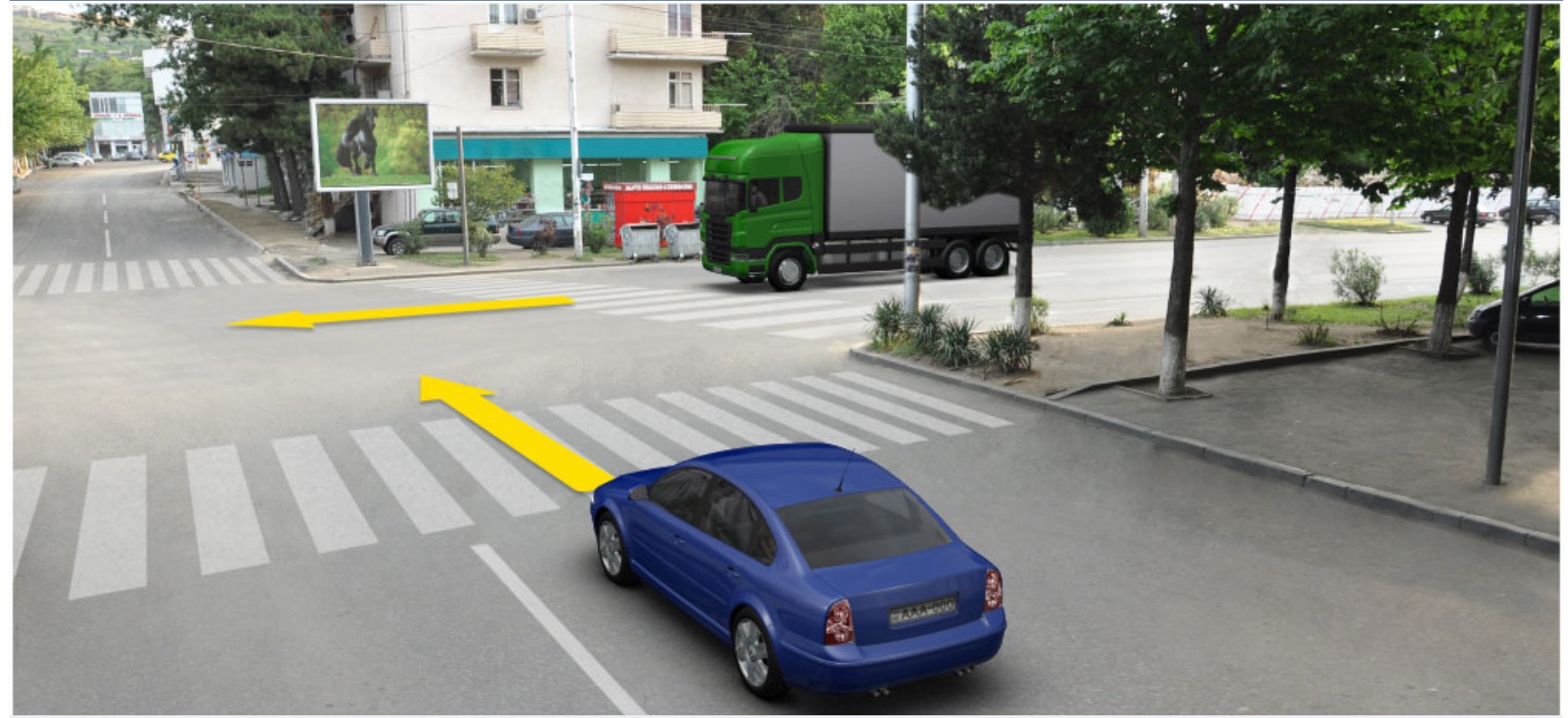 Вопрос 1 ПДД Грузия