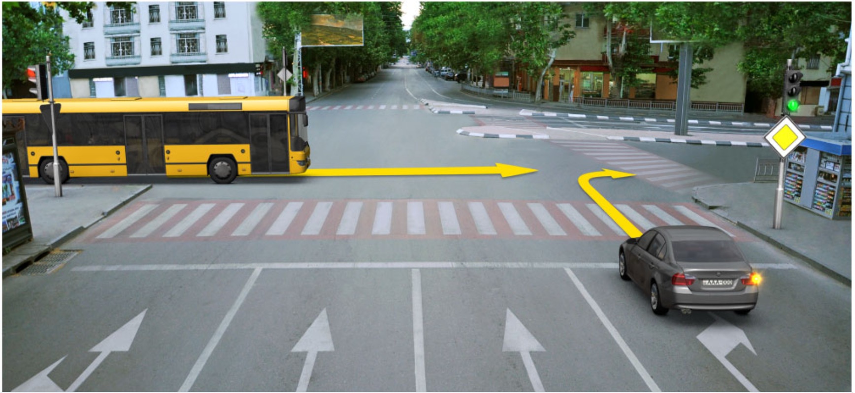 Вопрос 15 ПДД Грузия