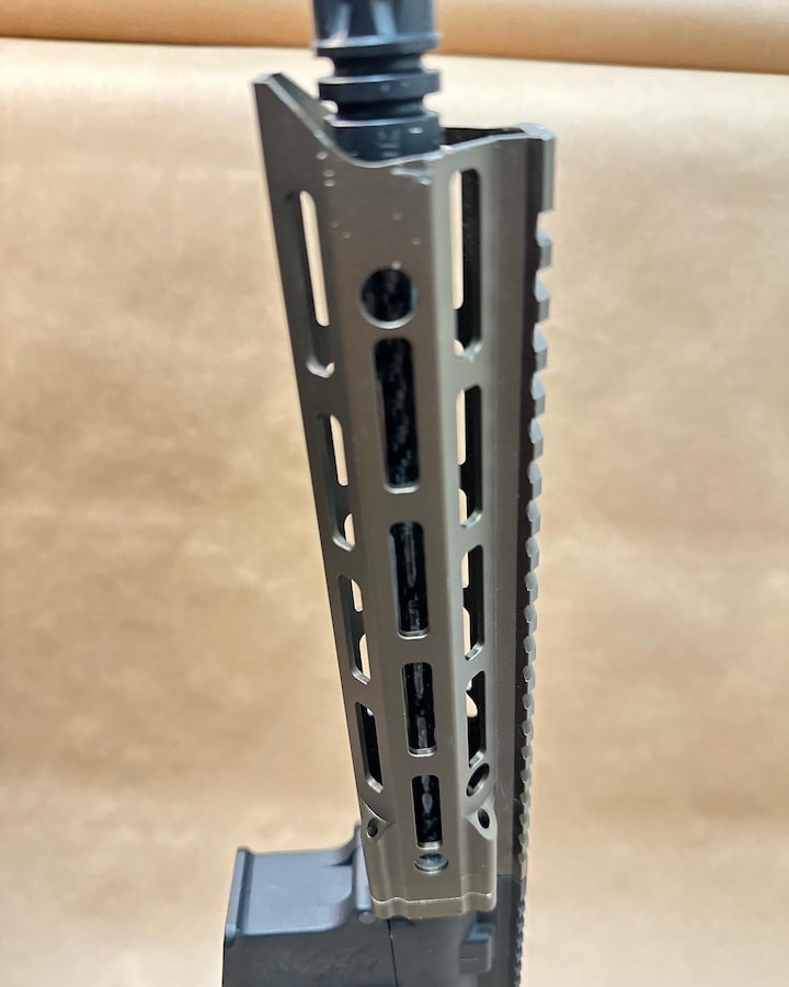 Forged carbon fiber outer barrel for M4/AR15 AEG Airsoft rifles