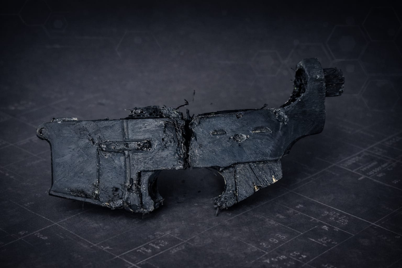 First M4 lower made of pressed carbon fiber: experiment, weight, and lessons learned