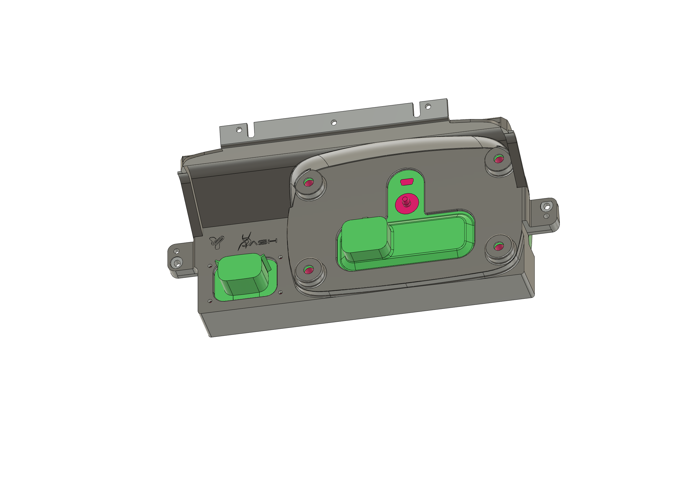 Fueltech FT450 - FT550 + WBO2 (RIGHT) Dash on central GPS panel - Lexus IS200 IS300 Altezza