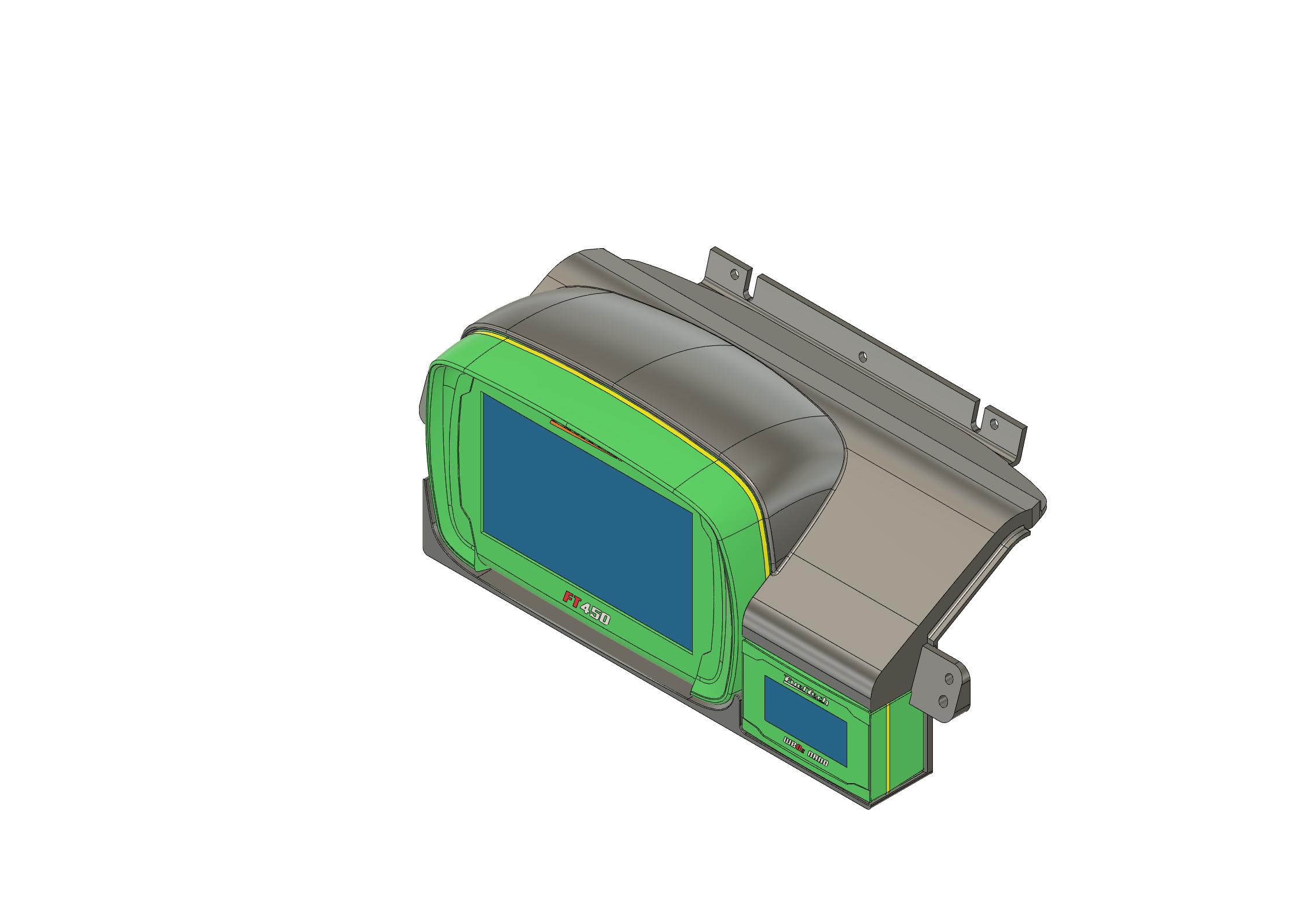 Fueltech FT450 - FT550 + WBO2 (RIGHT) Dash on central GPS panel - Lexus IS200 IS300 Altezza