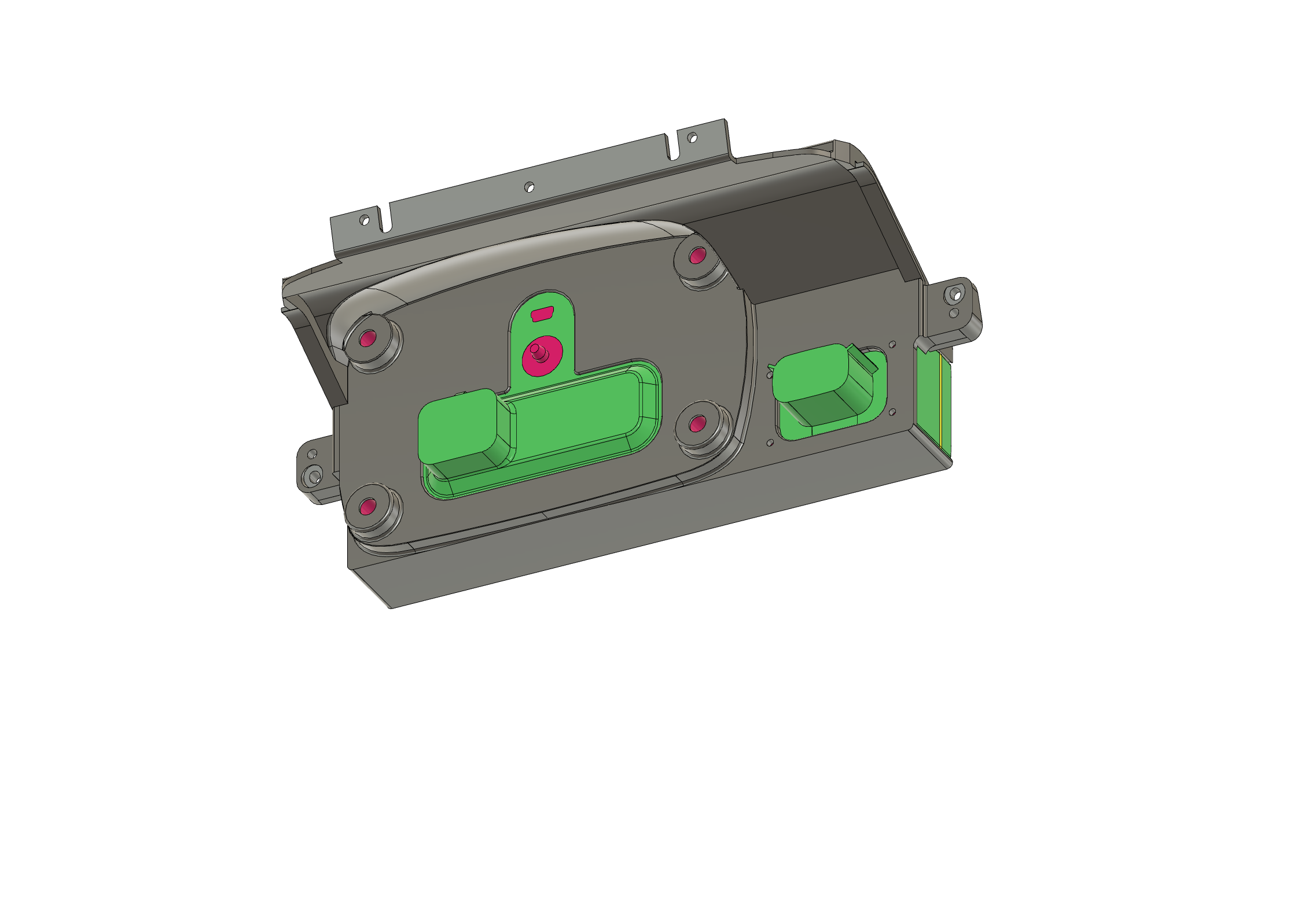 Fueltech FT450 - FT550 + WBO2 (LEFT) Dash on central GPS panel - Lexus IS200 IS300 Altezza