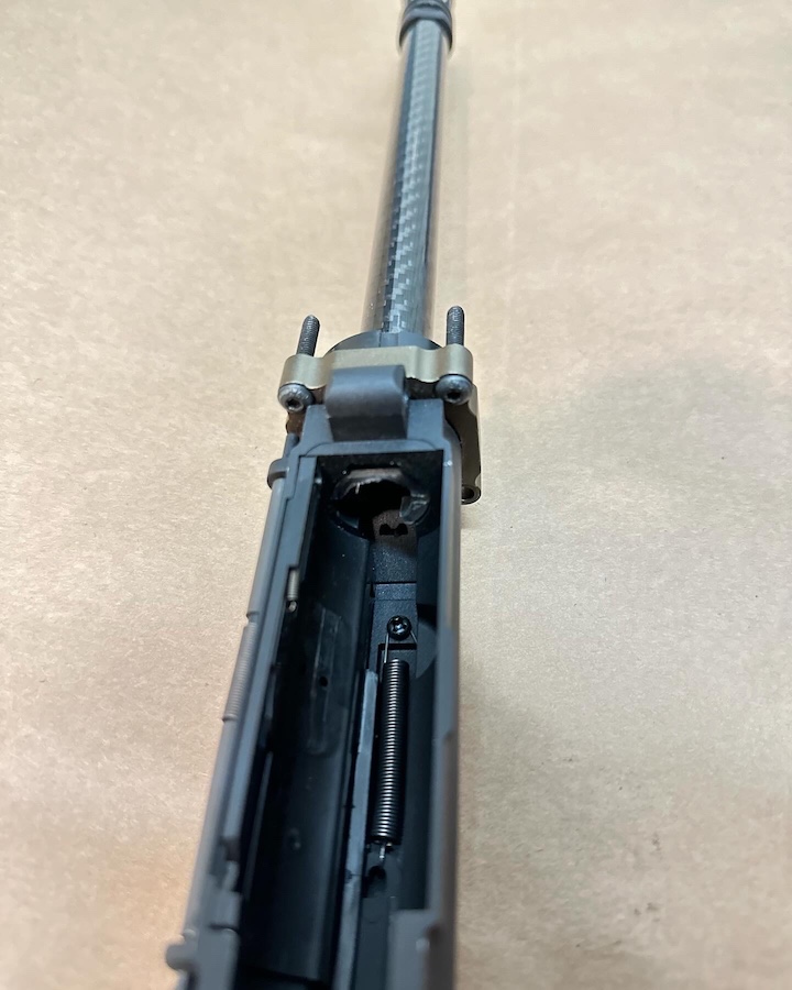 Forged carbon fiber outer barrel for M4/AR15 AEG Airsoft rifles