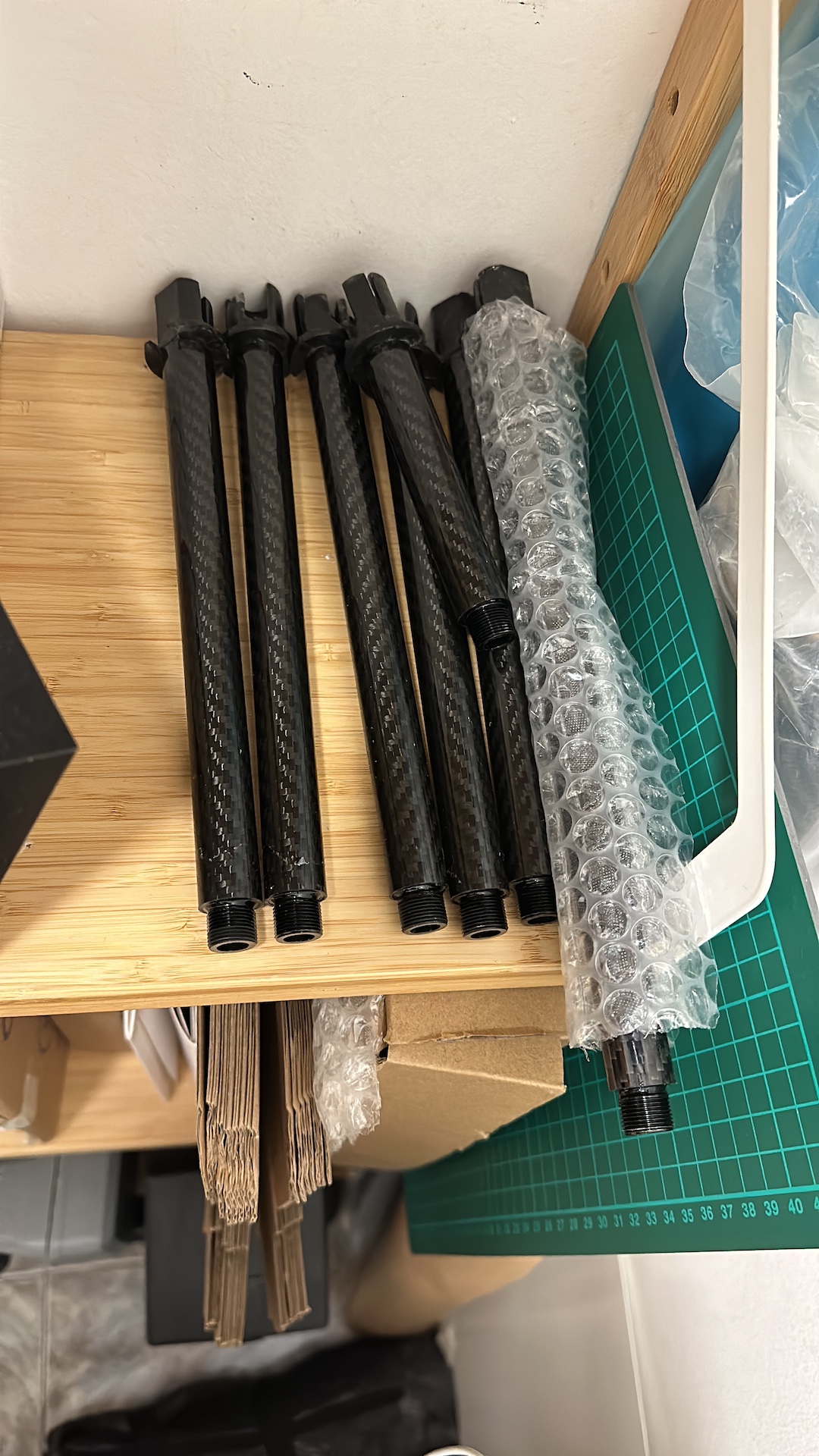 Forged carbon fiber outer barrel for M4/AR15 AEG Airsoft rifles