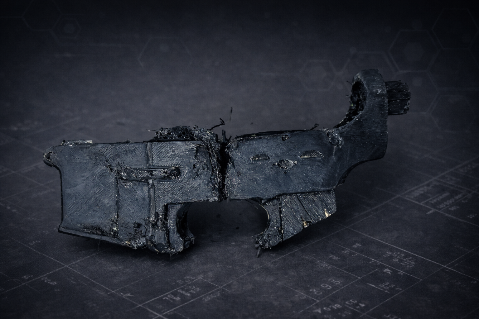 First M4 lower made of pressed carbon fiber: experiment, weight, and lessons learned