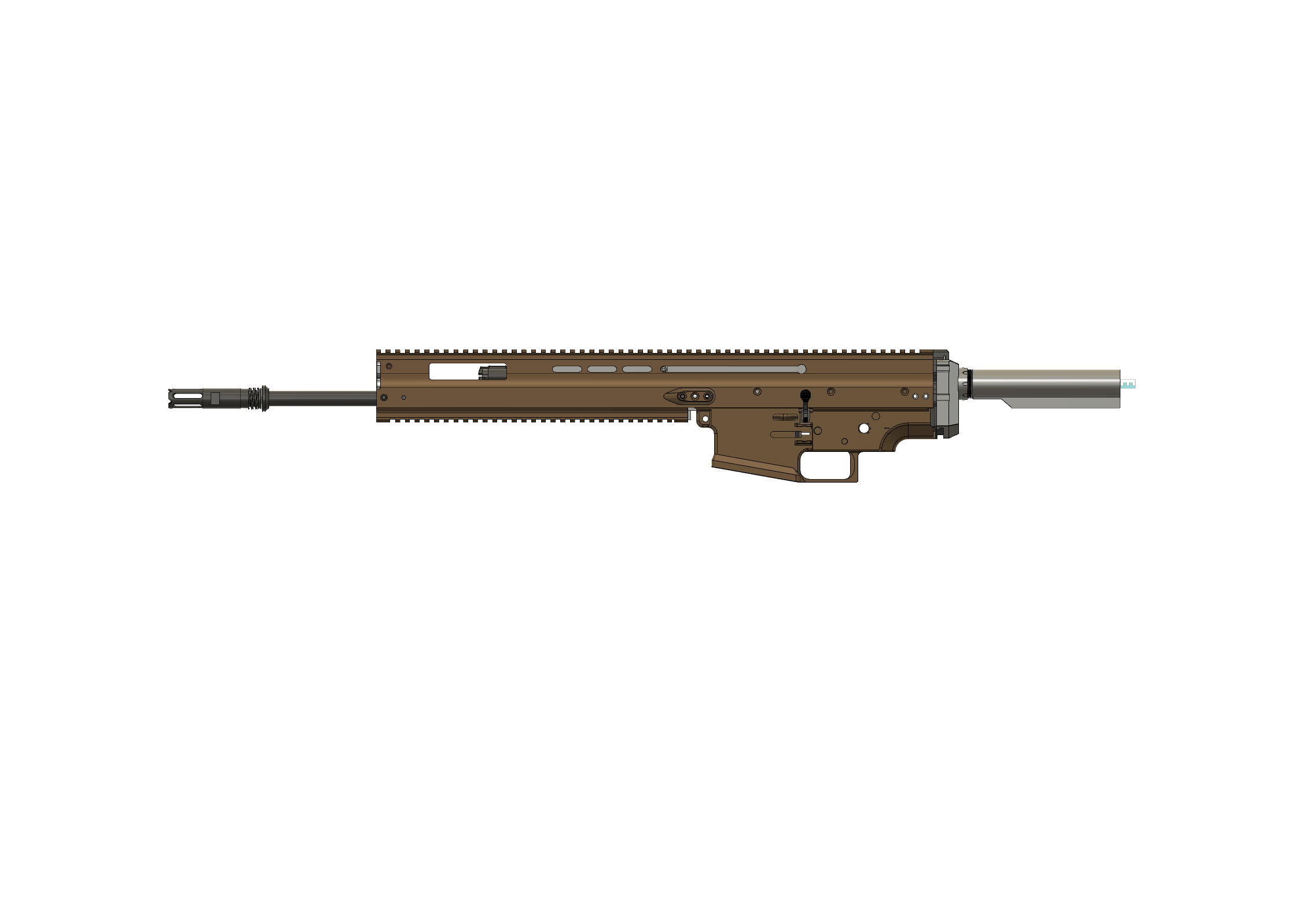 M4-style receiver adapter for the SCAR-H DMR (up)