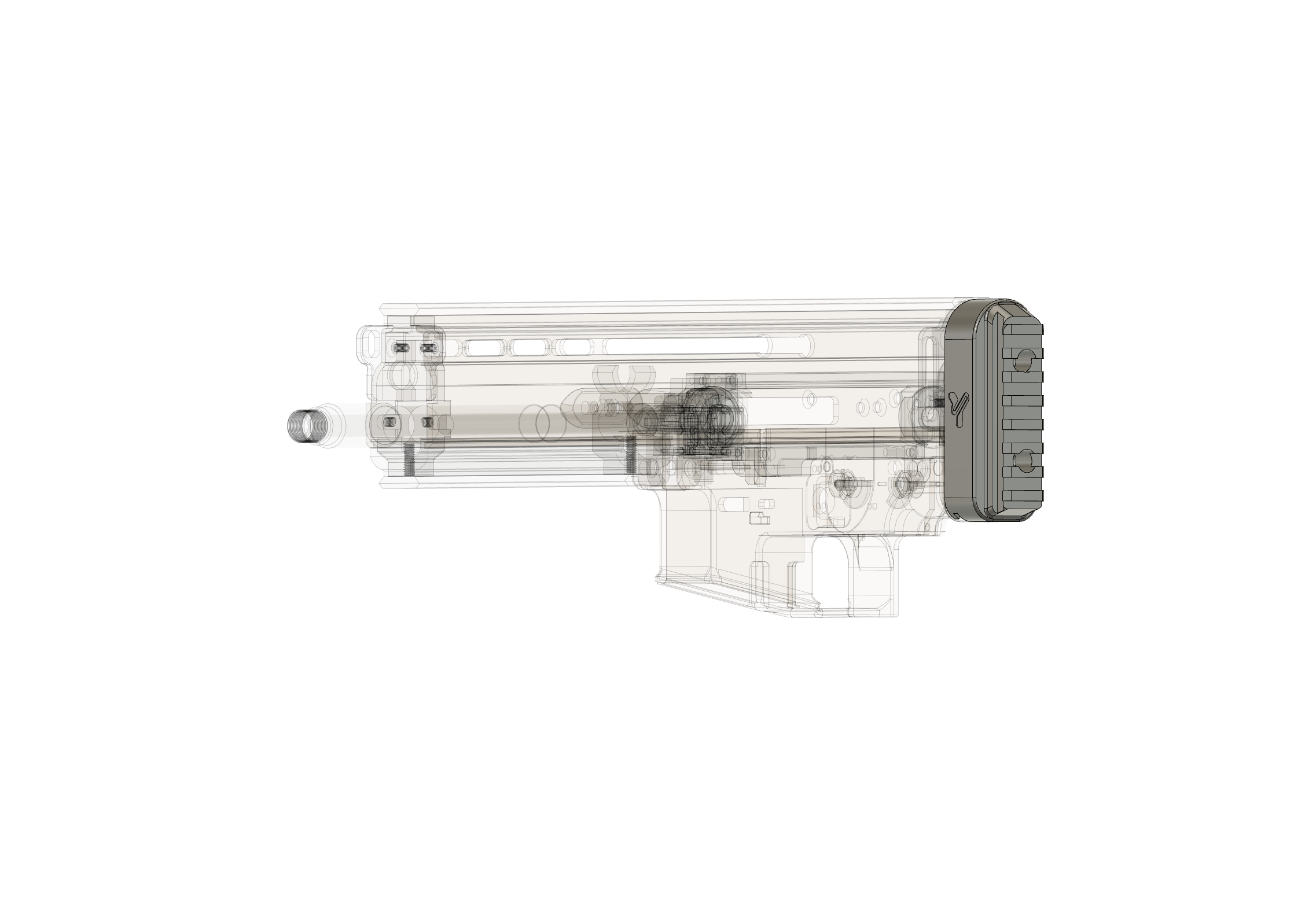 Adaptador trasero Picatinny para SCAR-L con opción de culata plegable