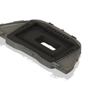 Pantalla Ecumaster ADU7 en tablero de instrumentos