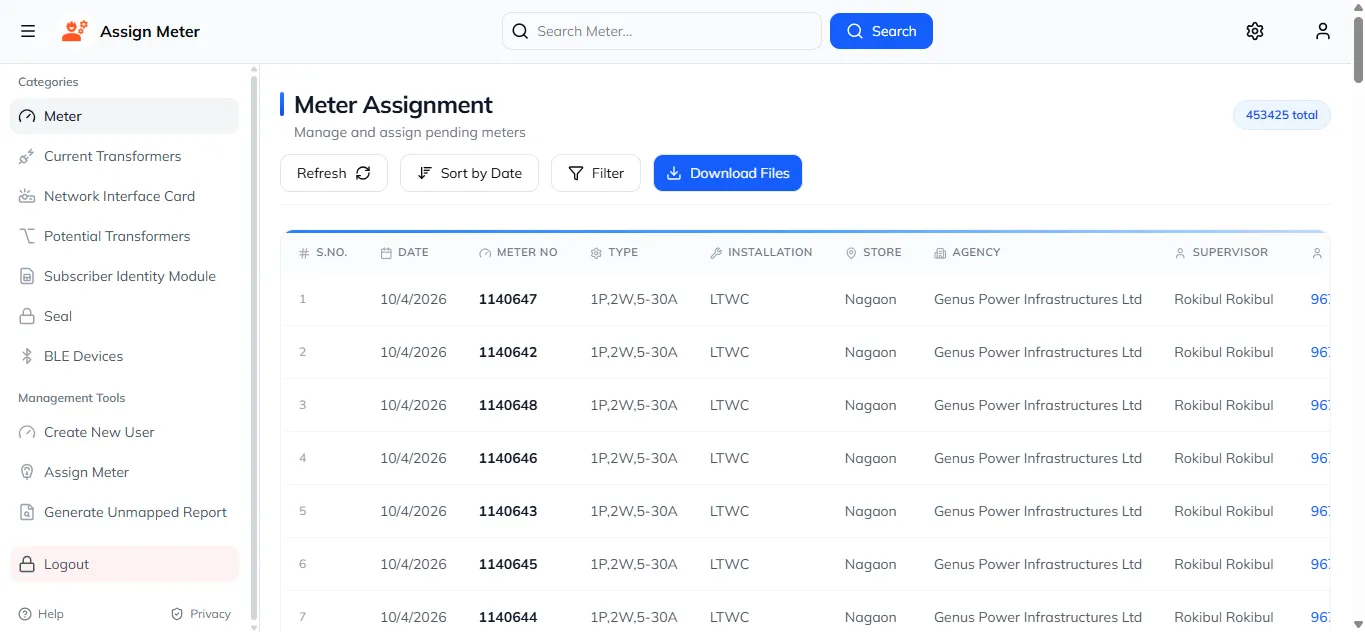 Assign Meter screenshot 2