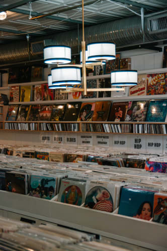 An image of a interior and culture engaged in music in an indoor setting.