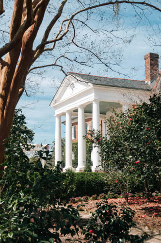 An image of a gardens, architecture, landscape, and urban in a landmark.