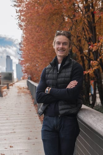 An image of a urban, portrait, and travel engaged in walking in an outdoor setting.