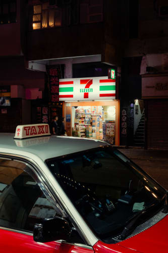 An image of a street and conceptual in a night.