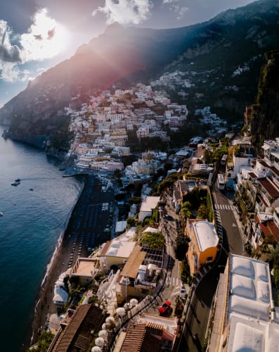 An image of a travel, cityscape, and landscape in a mountain.