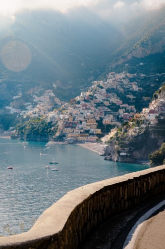 An image of a travel, landscape, and cityscape in a summer with a serene atmosphere.