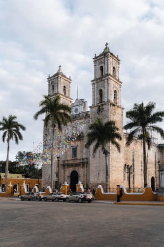 An image of a street, travel, and architecture in a city.