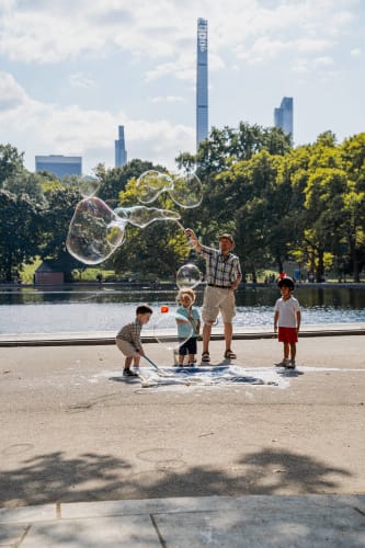 An image of a conceptual in a park with a joyful and energetic feel.