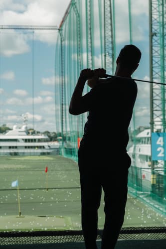 An image of a urban and self-portrait engaged in sport.