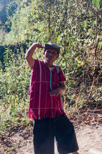 An image of a self-portrait engaged in dancing in a cultural site.