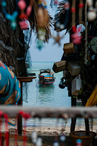 An image of a travel engaged in craft in a workspace with a calm atmosphere.