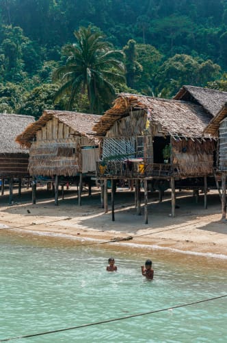 An image of a travel and landscape in a beach with a calm atmosphere.