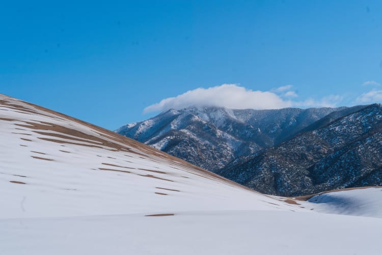 An image of a landscape and travel in a mountain.