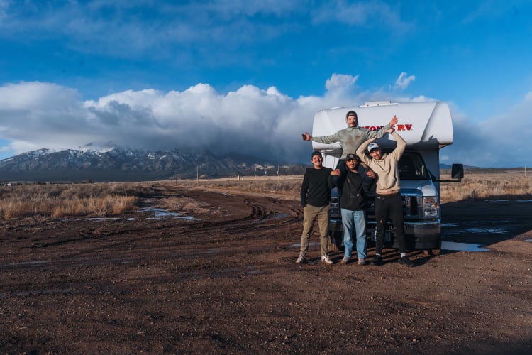 An image of a travel and family in a home.
