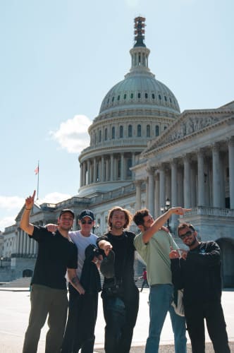 An image of a travel, culture, and wildlife in a landmark.