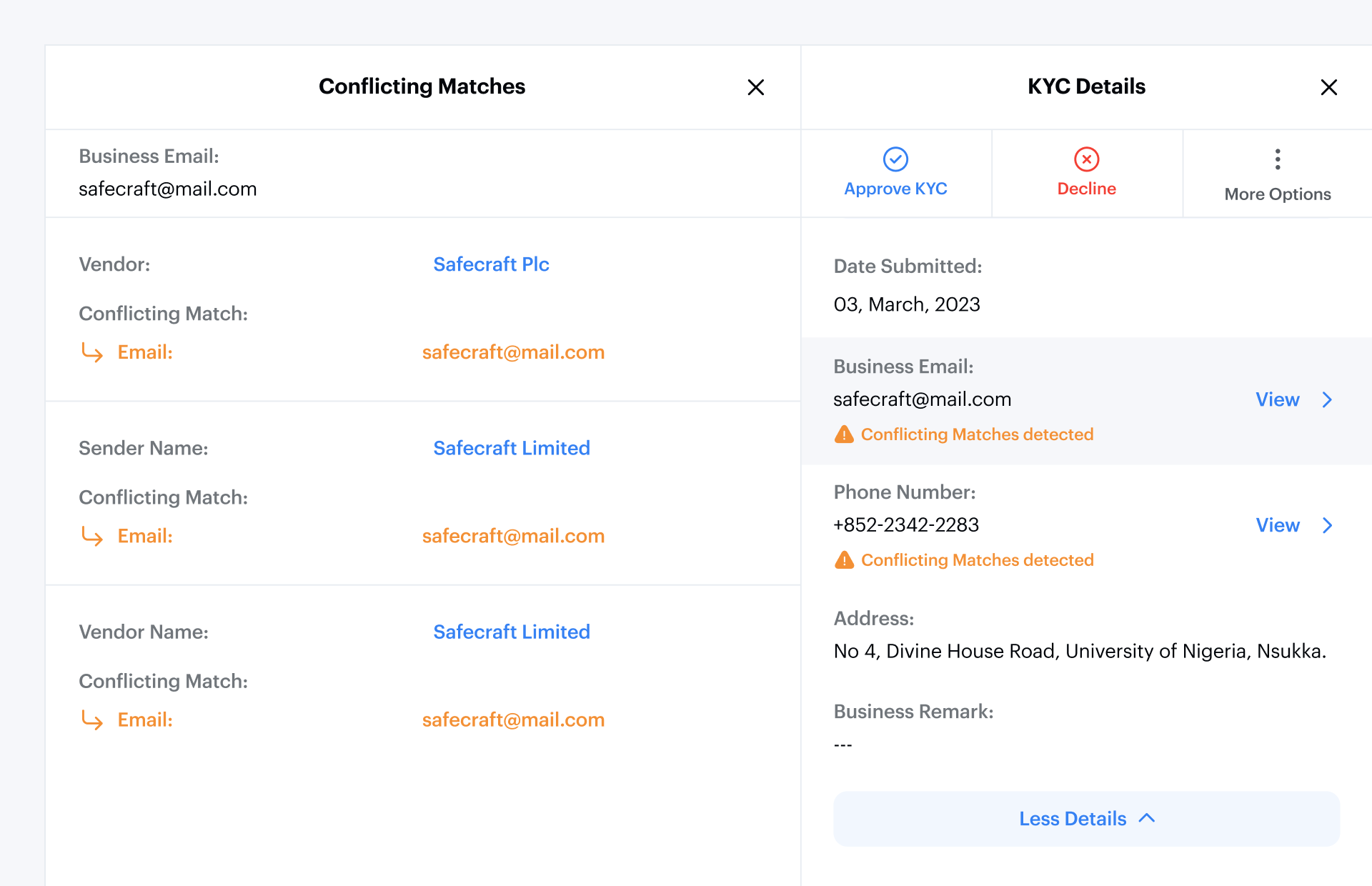 Back Office case study interface 20