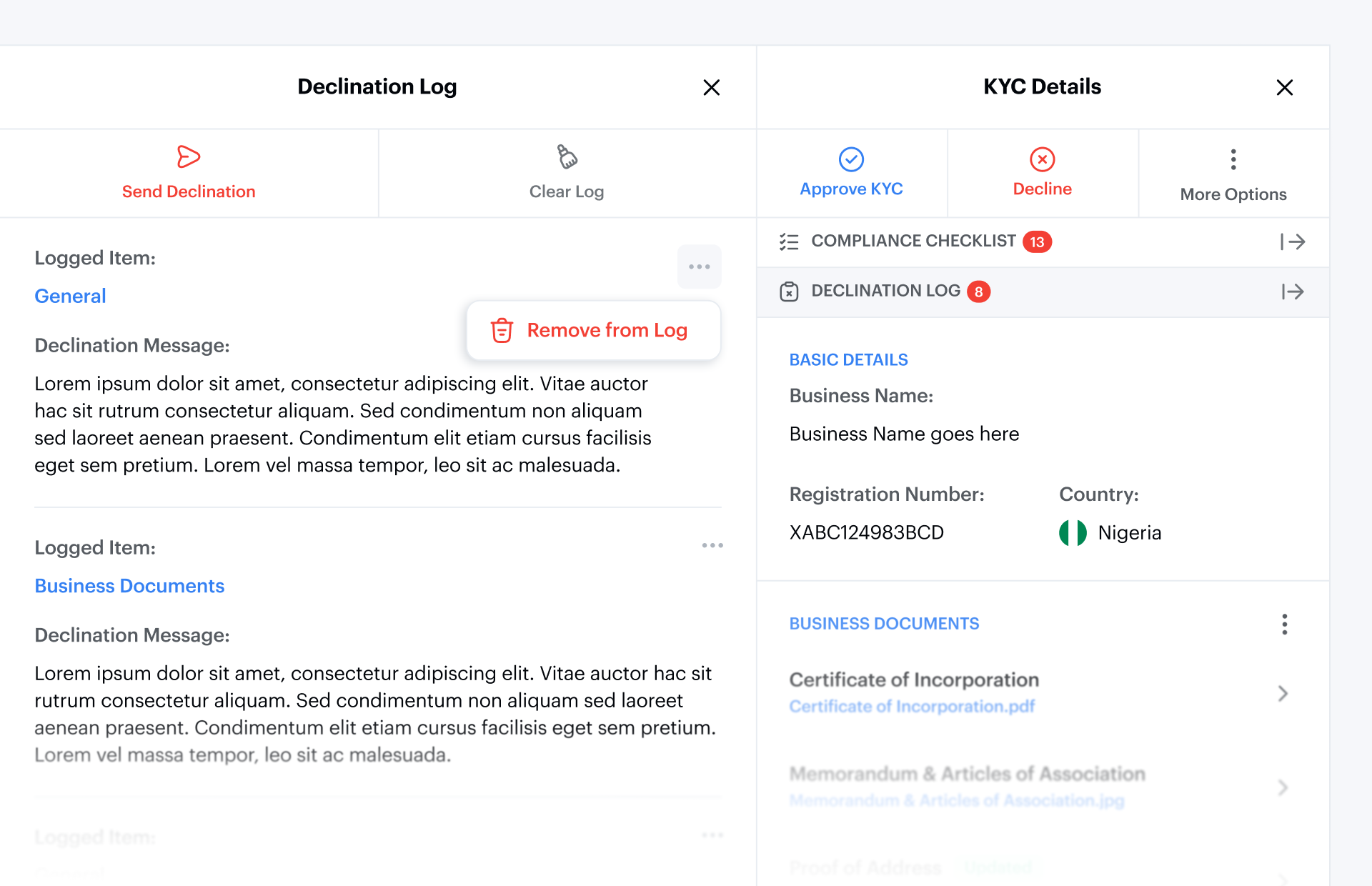 Back Office case study interface 24