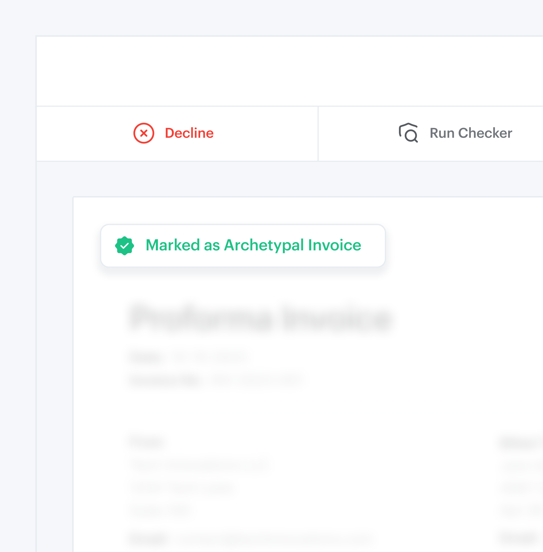 Invoice review context