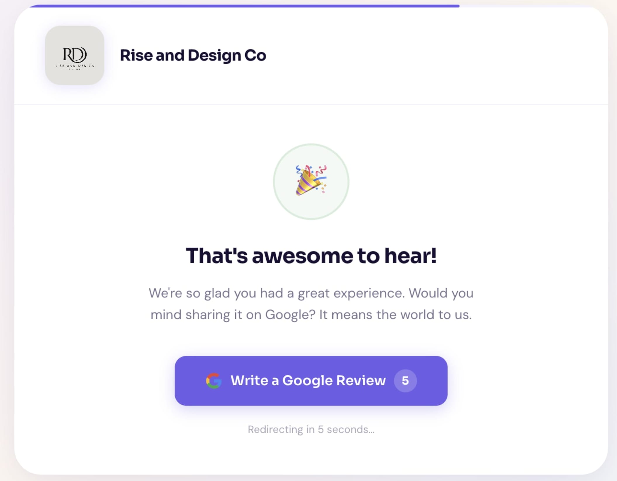 Positive funnel outcome