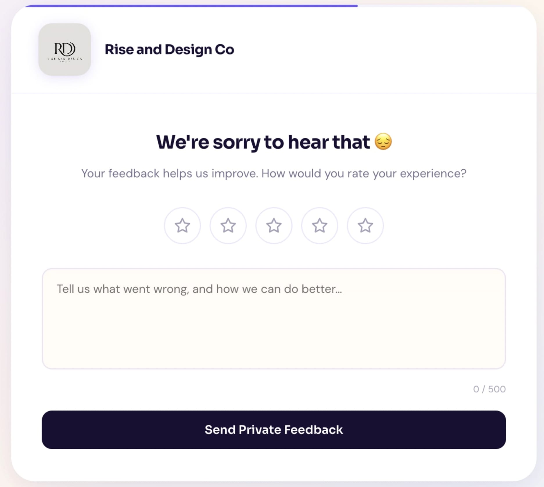 Negative funnel outcome