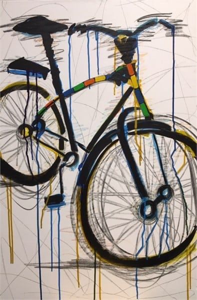 Contemporary Yellow Bike by Ada Koch.jpeg