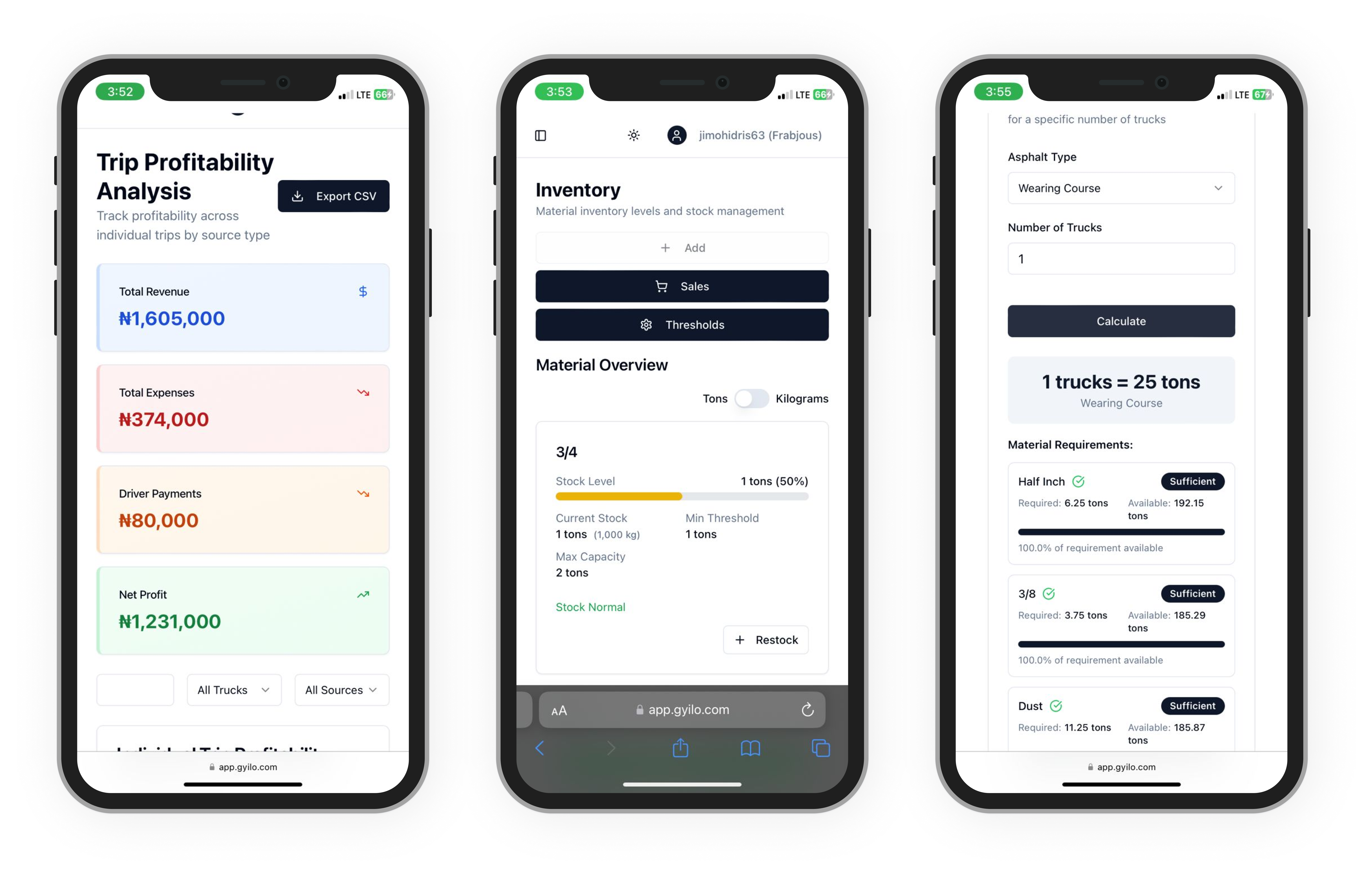 Gyilo Mobile App Mockup