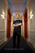 Crime novelist Lawrence Block in his New York apartment, 27 July 2011.