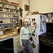 Crime novelist Lawrence Block in his New York apartment, 27 July 2011.