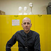 Crime novelist Lawrence Block in his New York apartment, 27 July 2011.