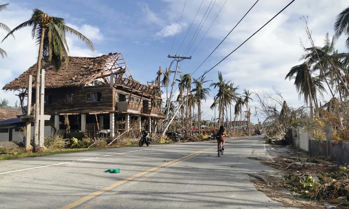 Typhoon aftermath, Siargao 2021