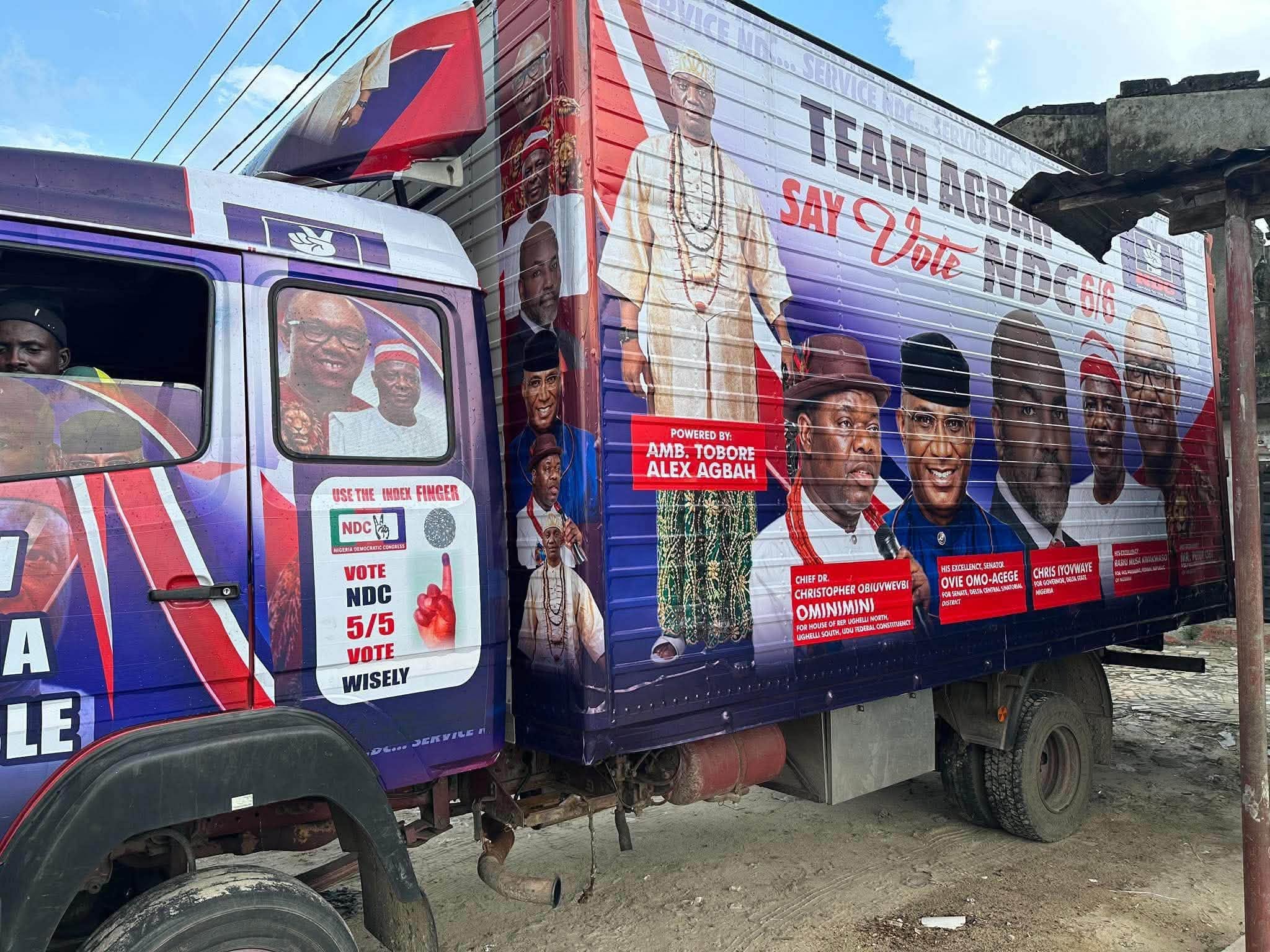 NDC 10 Million-Man March: OMO-AGEGE Demands Unsealing of TOBORE AGBAH Business in Ughelli, Delta State