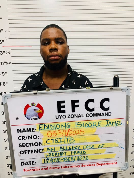 EFCC Calls Witness in Trial of EDIDIONG JAMES for Alleged $41,000 Romance Scam