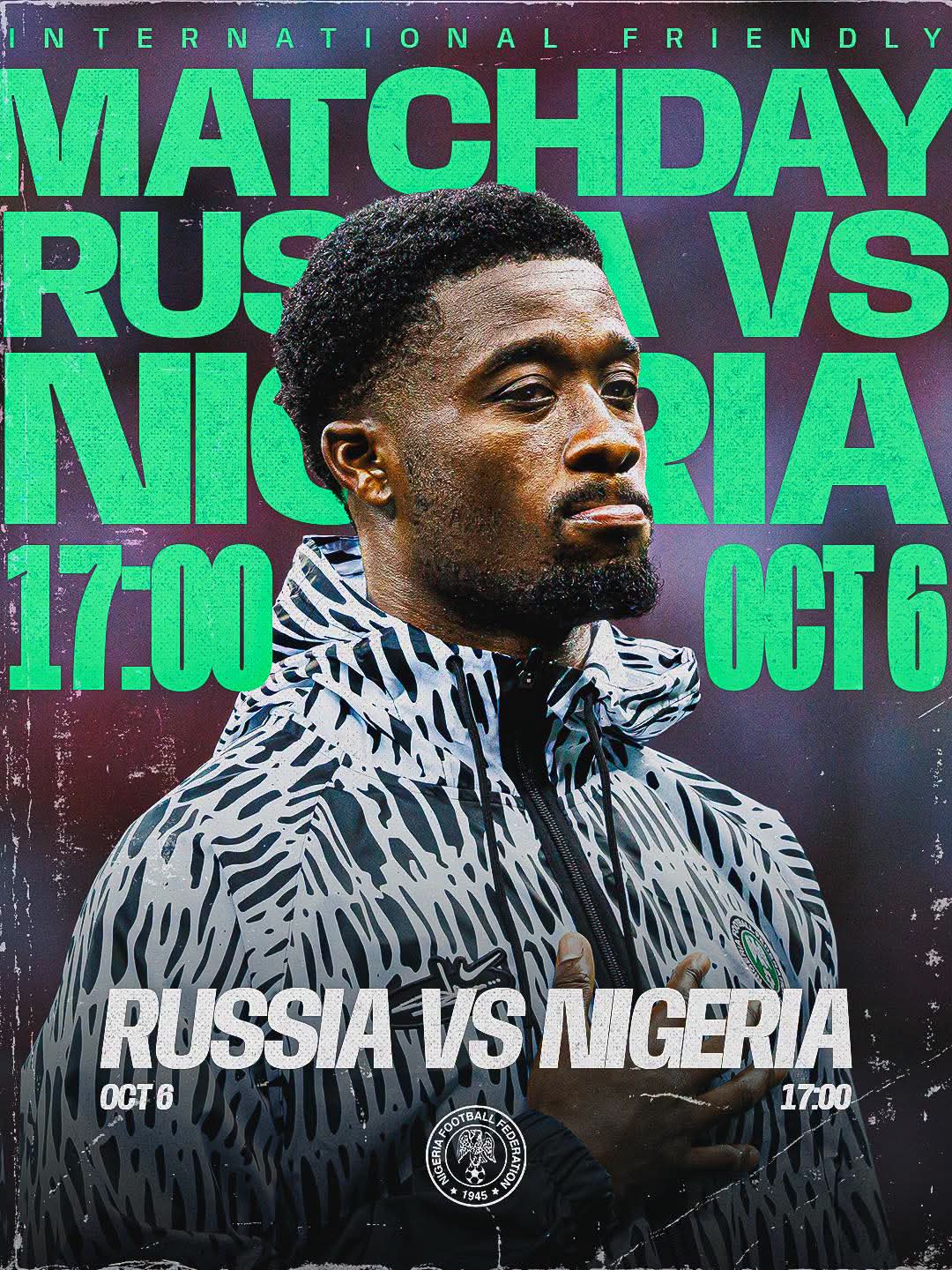 NFF Confirms 19 Players for Super Eagles Friendly Against Russia