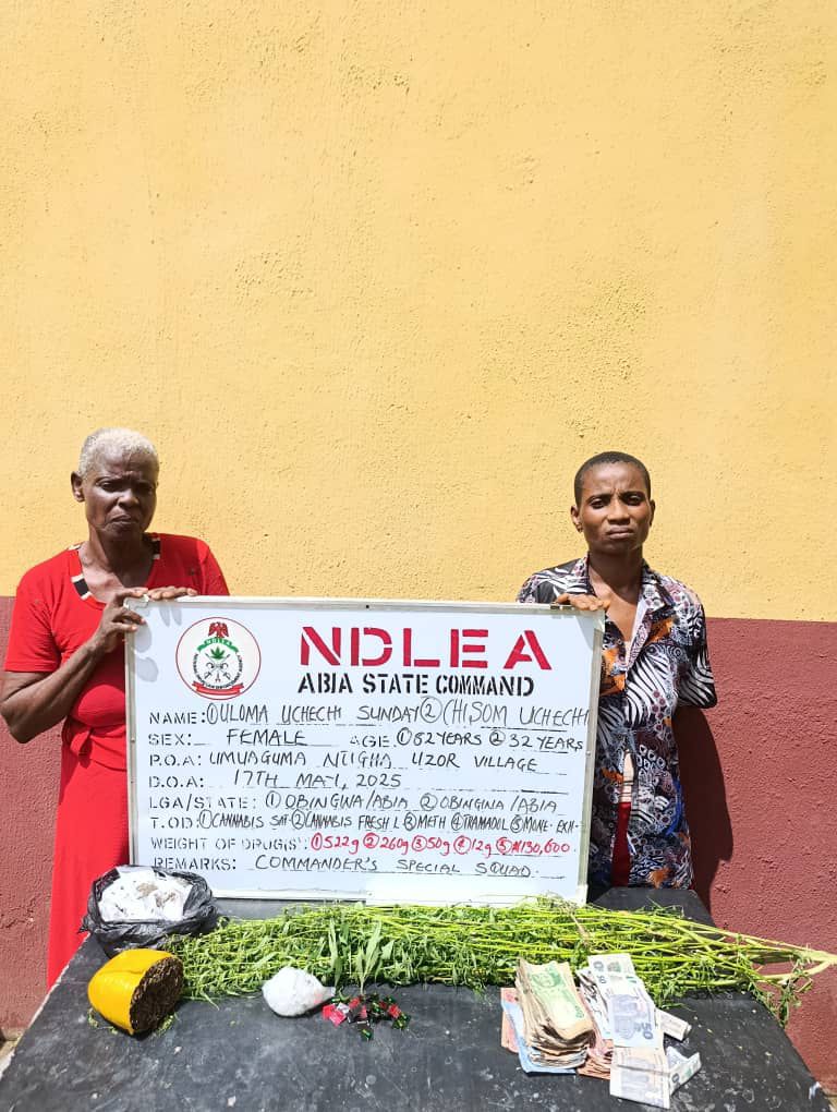 NDLEA ARREST 82-YEAR-OLD GRANDMA, OTHERS FOR DRUG TRAFFICKING