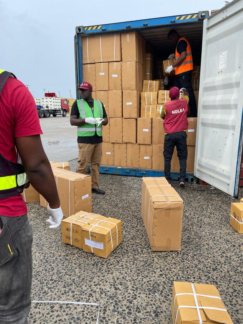 NDLEA INTERCEPTS N6.5B OPIOID, ARREST 2 BRITONS, DESTROYS 77,000KG SKUNK