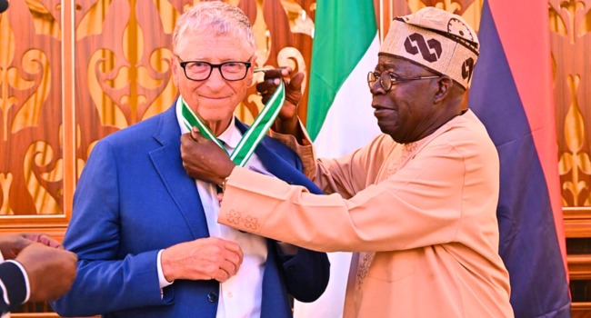 MICROSOFT FOUNDER, BILL GATES, BAGS NIGERIA'S CFR NATIONAL AWARD