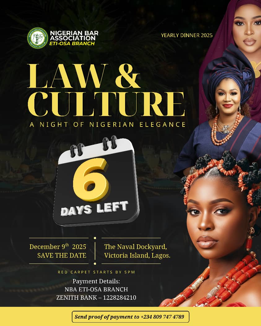 NBA Eti-Osa Branch Celebrates 2025 Year-End with Special Dinner Tagged: Night of Elegance, Networking and Entertainment