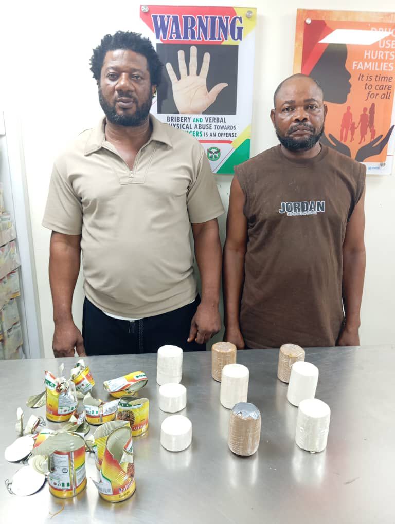 3 Suspects Detains Over Cocaine Concealed in Tins of Palm Kernel Oil