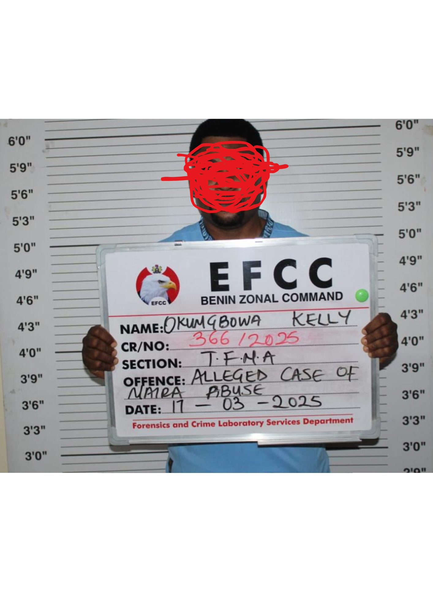 NAIRA ABUSE: EFCC ARREST COORDINATOR OF DISBANDED EDO STATE PUBLIC SAFETY RESPONSE TEAM